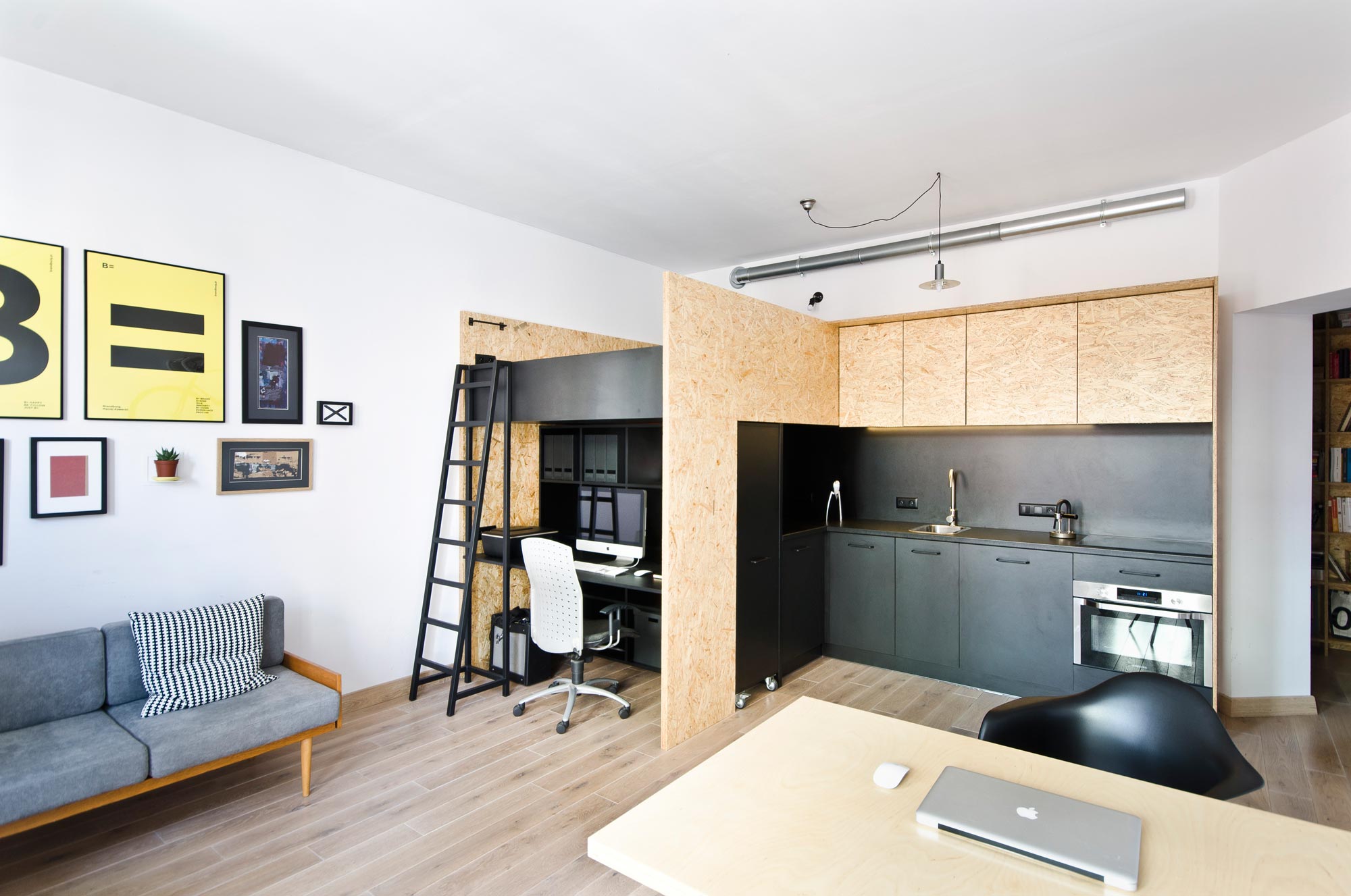 Brandburg studio i mieszkanie urządzone na 37 m2 