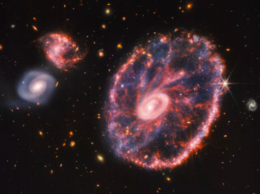Galaktyka Cartwheel /fot. NASA